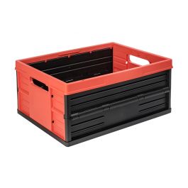 Skládací krabice – 32 litrů – červená a šedá
