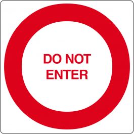 Podlahový piktogram „Do Not Enter“