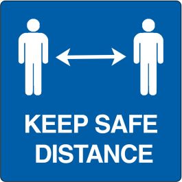 "Keep Safe Distance" sticker (Maxi-Loka Premium)