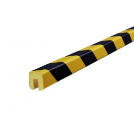 Pěnový chránič hran Knuffi, typ G – žluto-černý – 5 metr