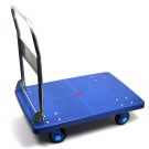 Plastový plošinový vozík se sklopnou rukojetí, nosnost 300 kg
