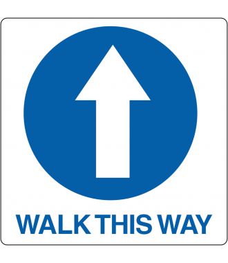 Podlahový piktogram „Walk This Way“