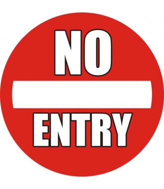Protiskluzový podlahový piktogram: „No Entry“
