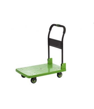 Plastový plošinový vozík se sklopnou rukojetí, nosnost 330 kg