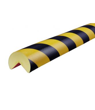 Pěnový chránič rohů Knuffi, typ A+ – žluto-černý – 3 metr