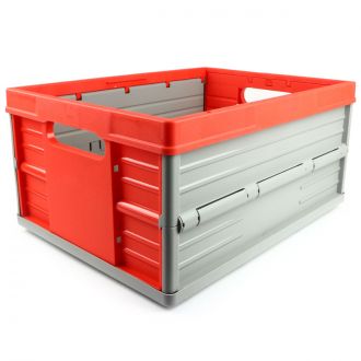 Skládací krabice – 32 litrů – červená a šedá